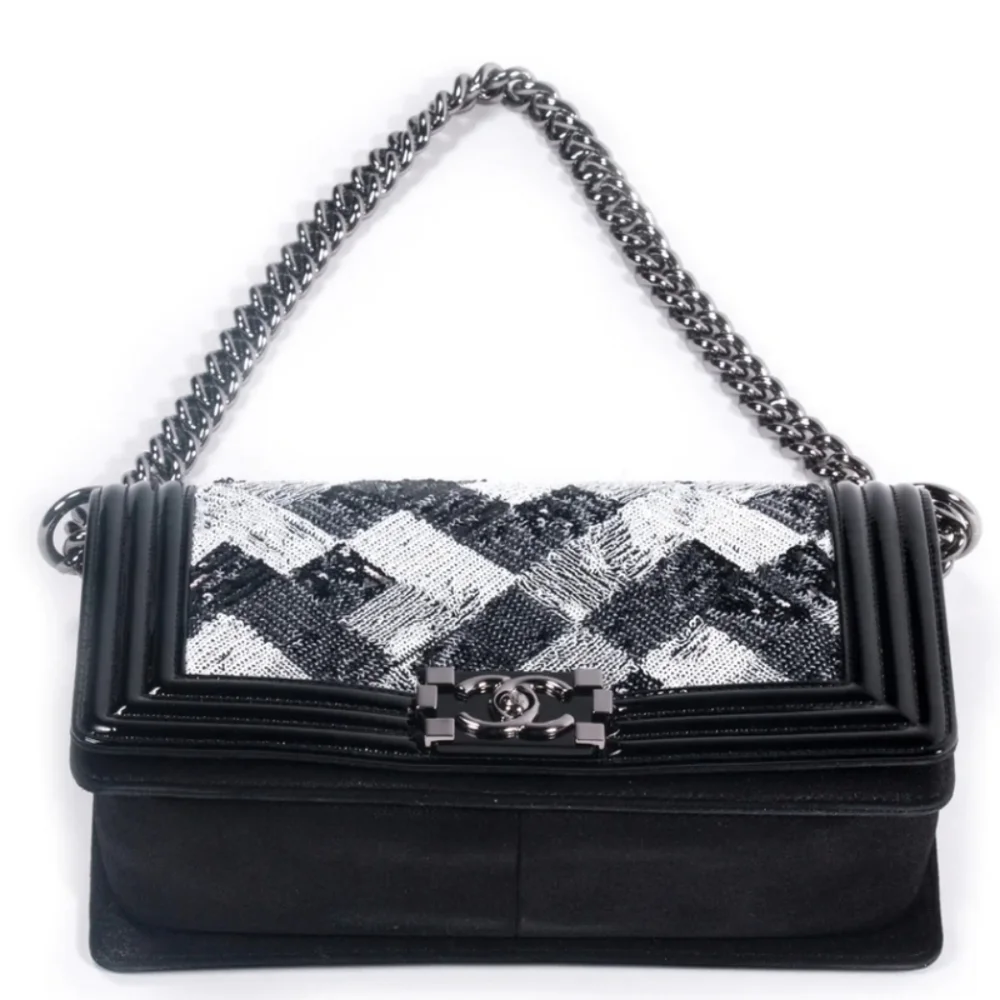 Chanel Sequin Boy Small Flap Crossbody/Shoulder Bag - Picture 4 of 7